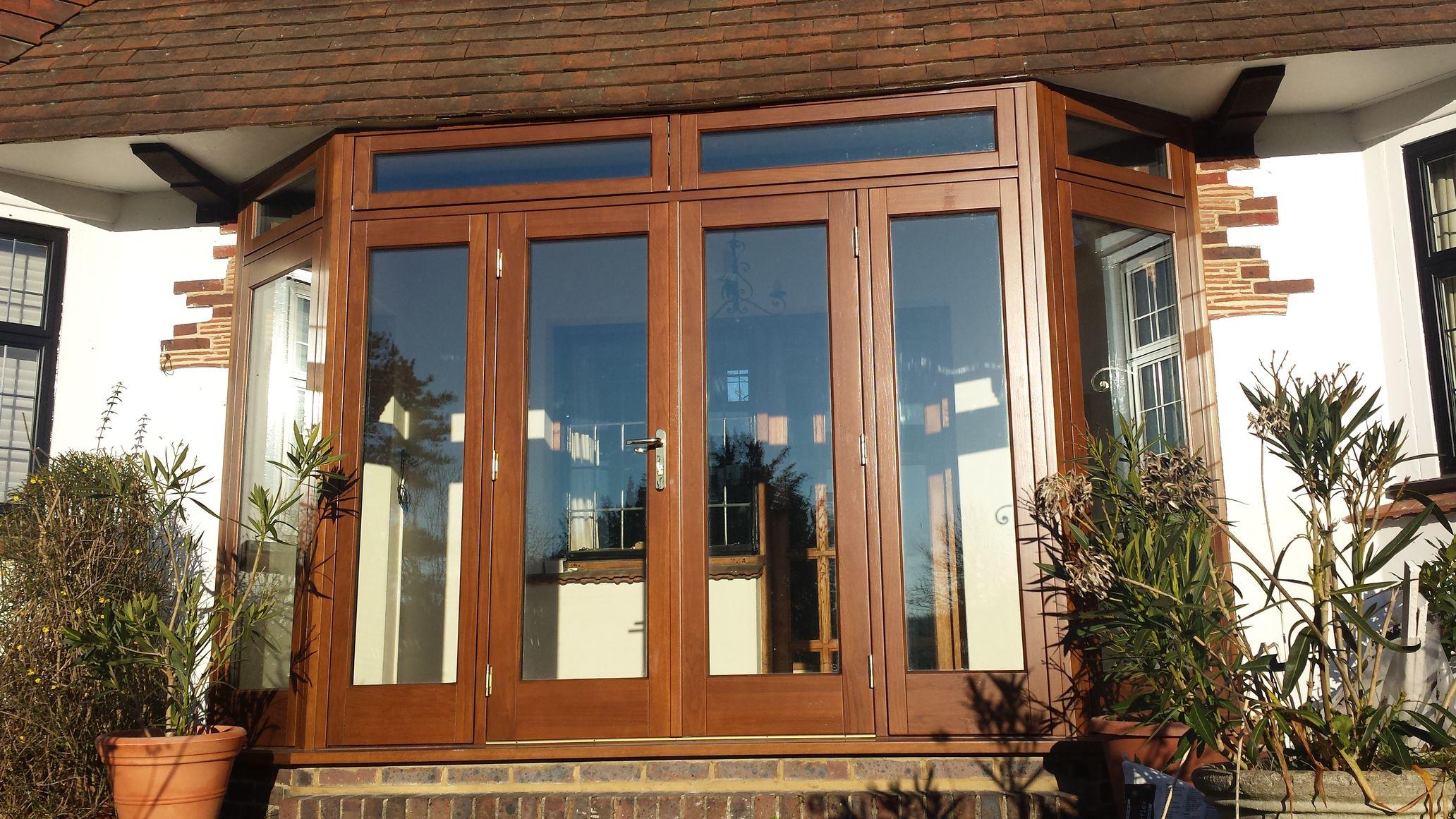 house with timber windows