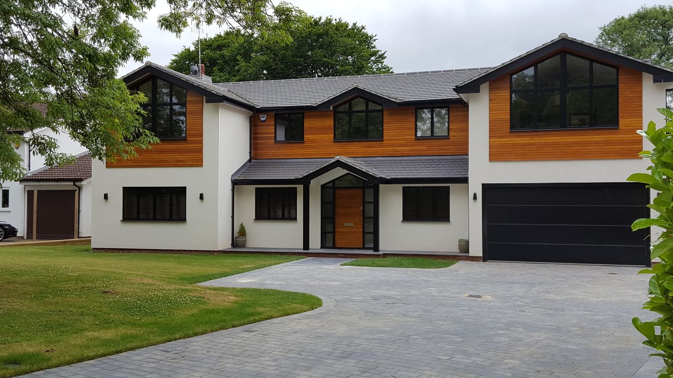 house with contemporary aluminium windows