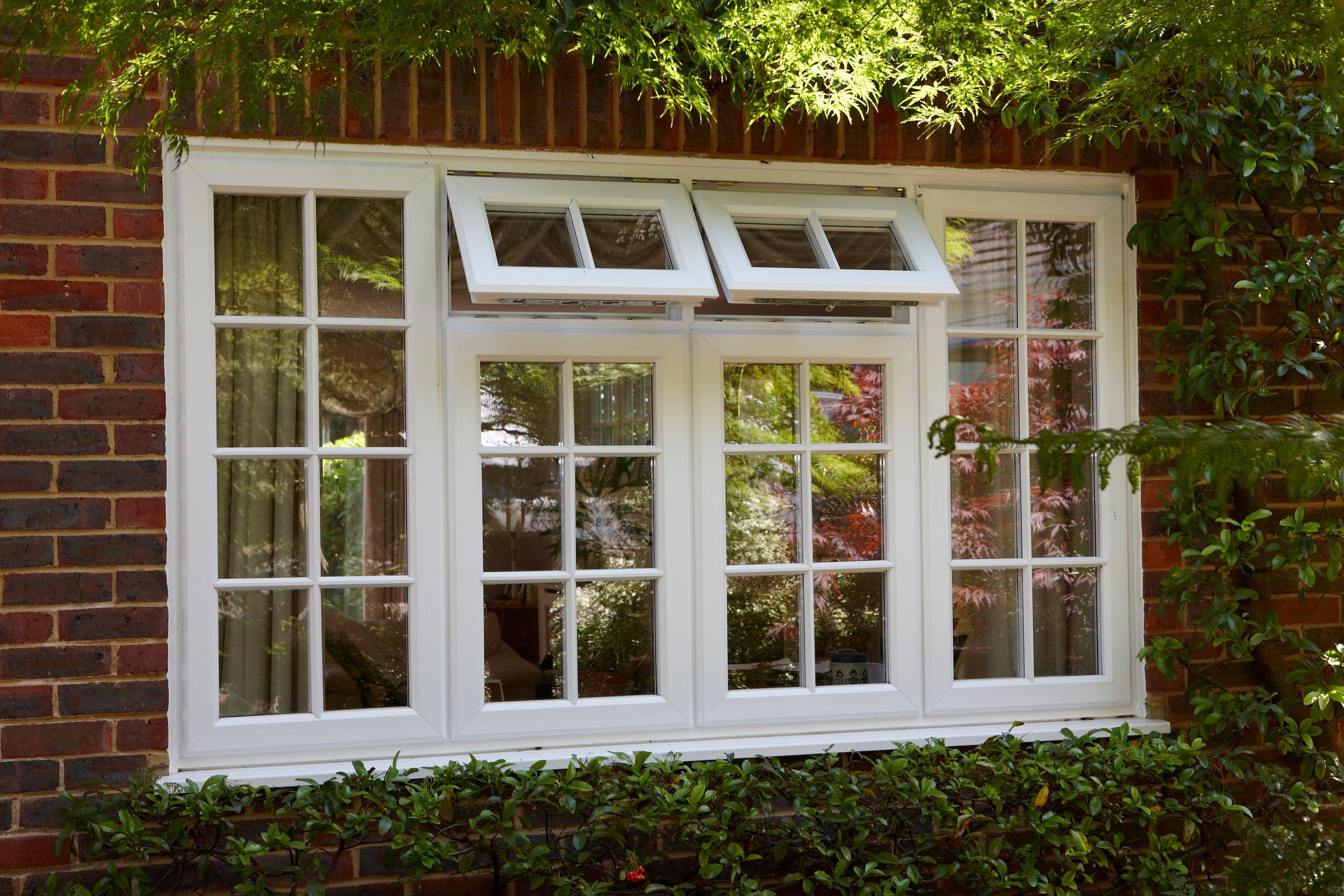 house with classic uPVC windows