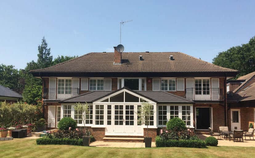 house with solidor door